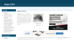 Desktop Screenshot of gripeh1n1.com